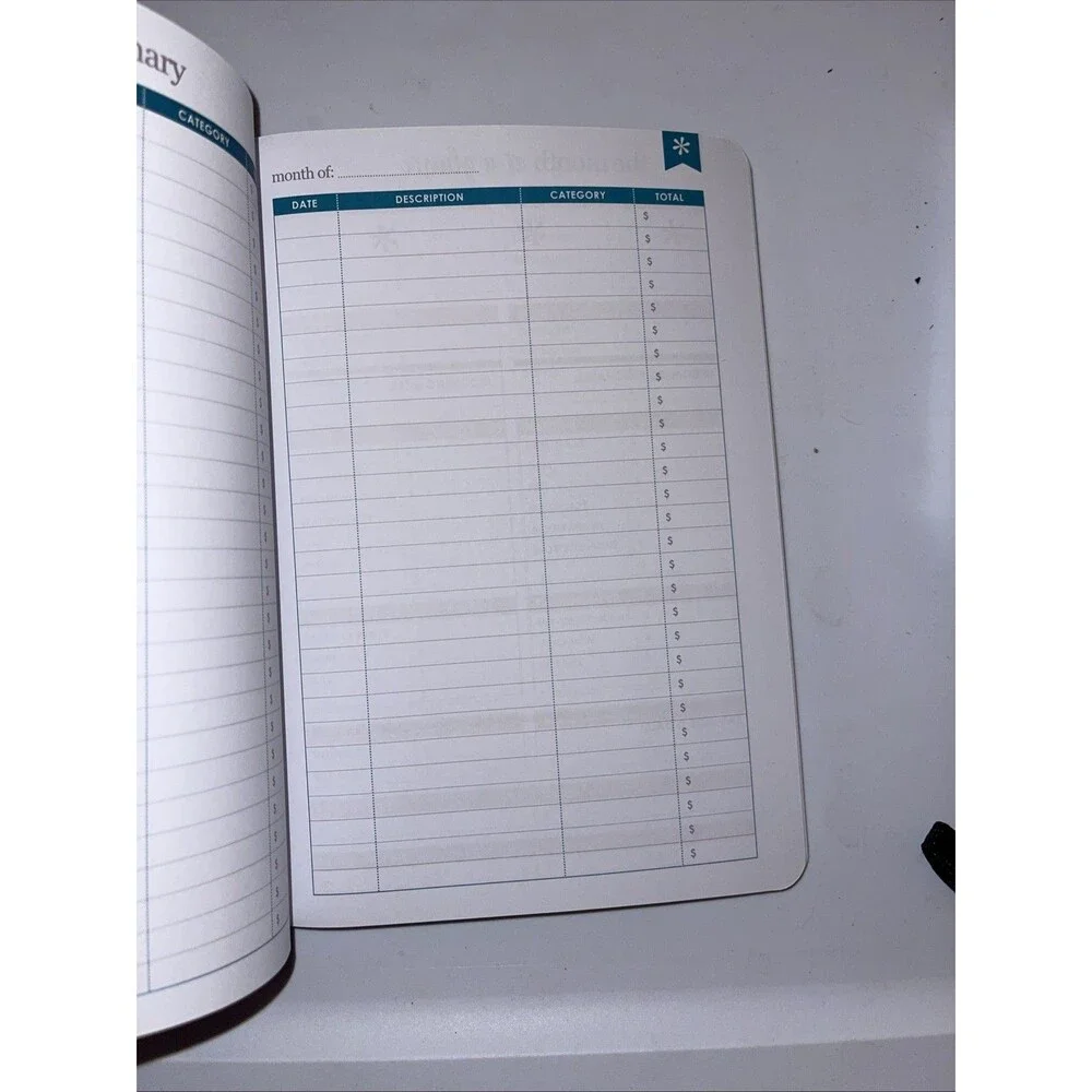Erin Condren Budget Book 13 Month Planner Geometric Rainbow 8.5 in x 5.75 in